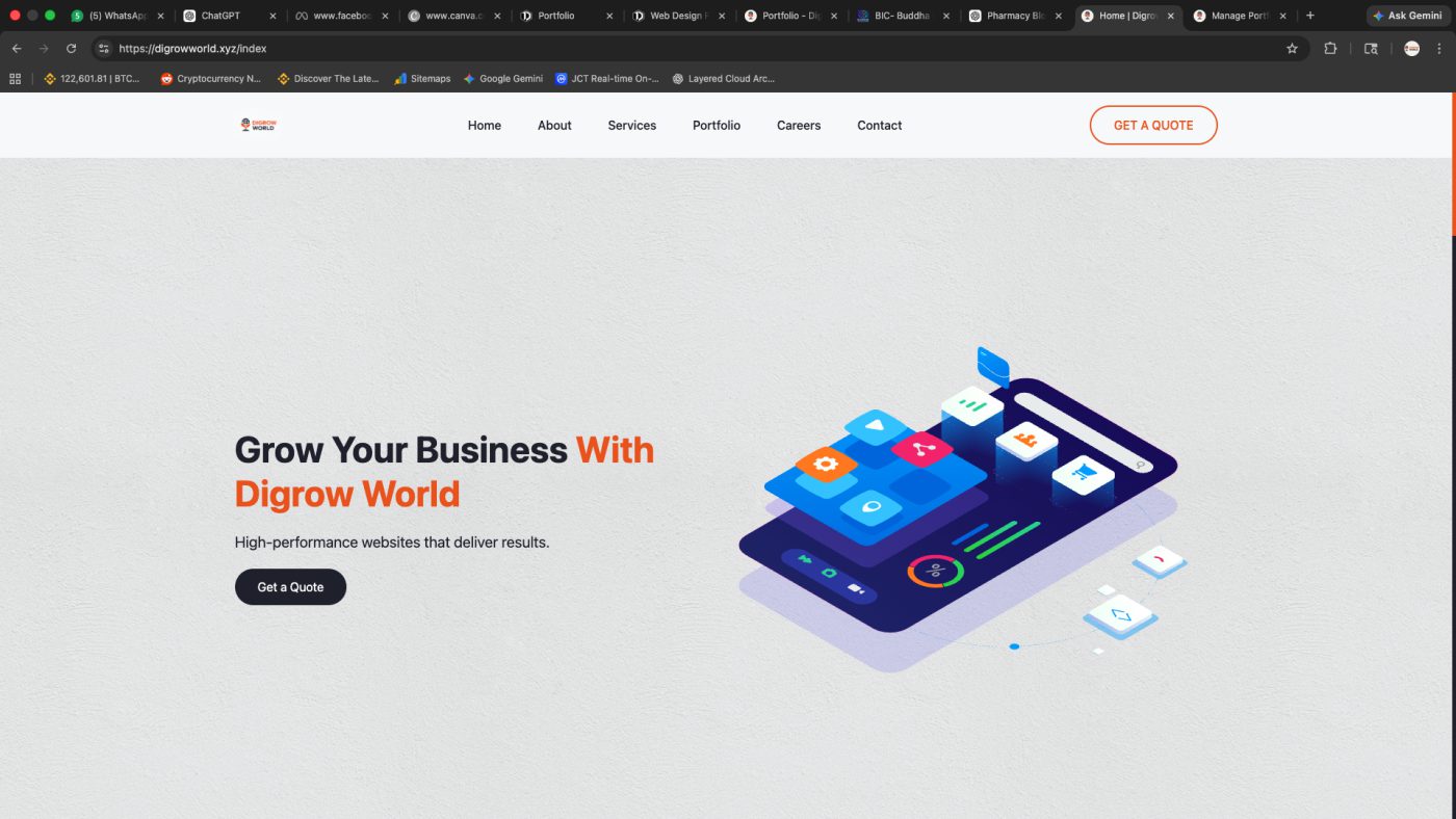 Digrow World &mdash; agency website built by Digrow World